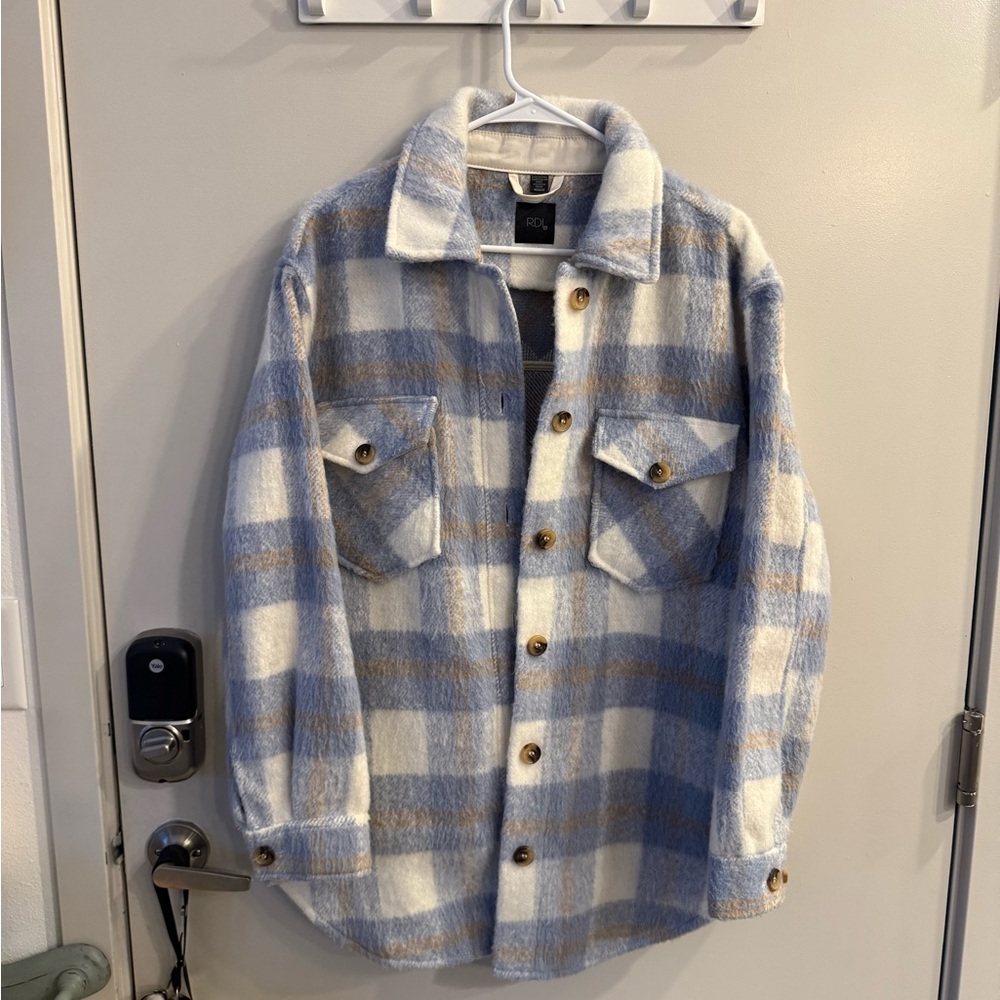 Plaid Button-Up Shacket